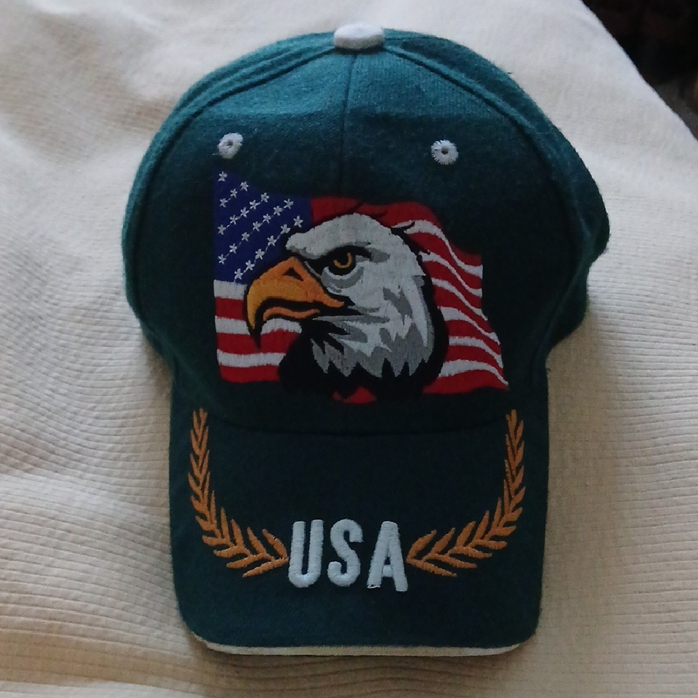 Green USA Eagle Cap